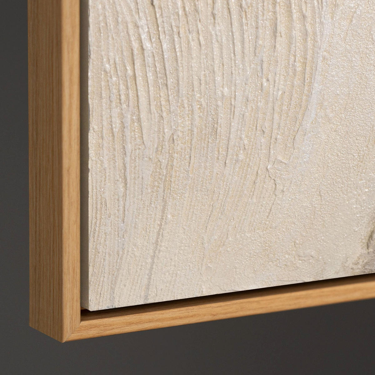 GEMÄLDE Spuren der Zeit Schattenfugenrahmen Eichefarben 120x80 cm - Eichefarben, Holz (120/80cm) - YS-art gallery