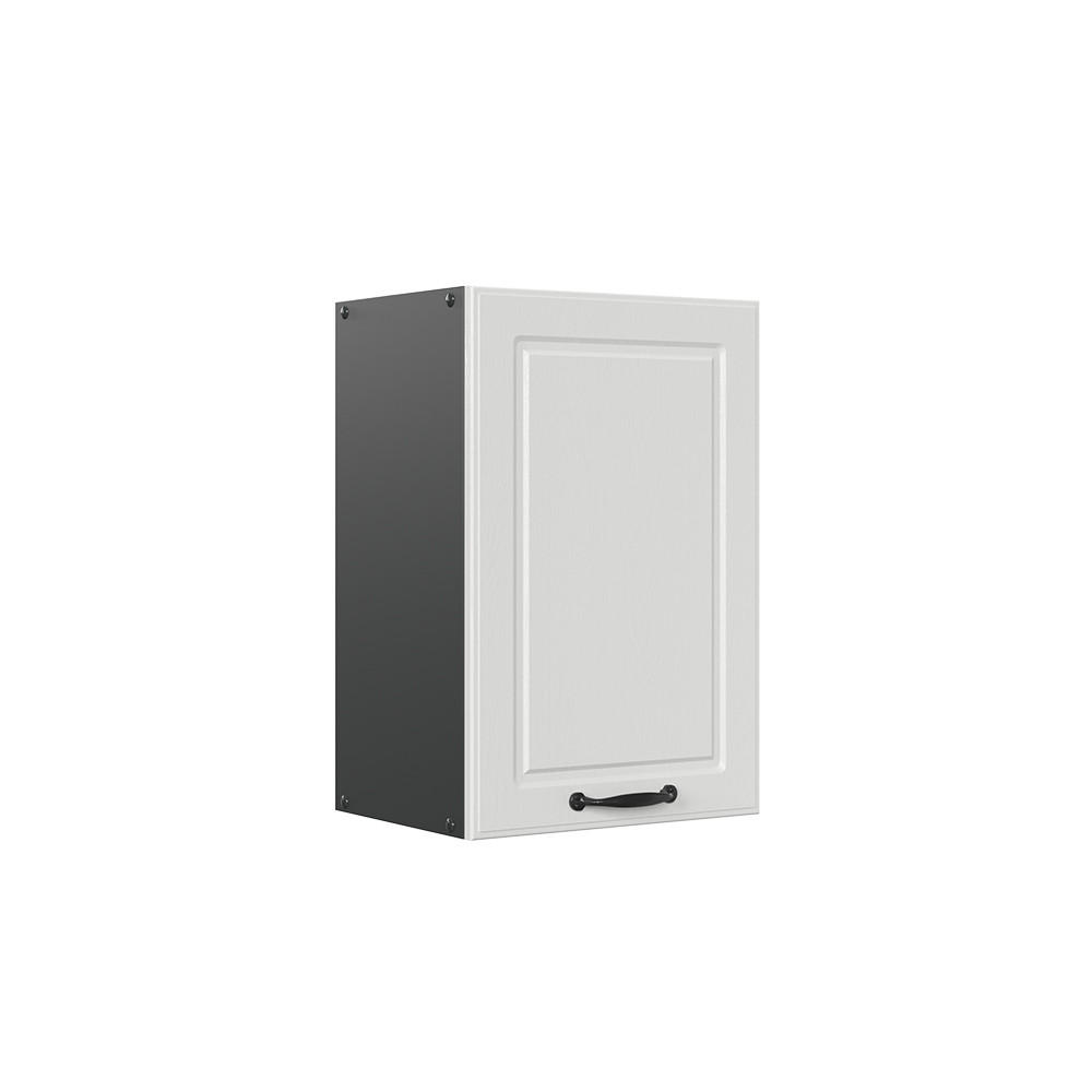 HÄNGESCHRANK R-Line Weiß Landhaus 40 cm - Anthrazit/Weiß, Holzwerkstoff (40/60/31cm) - Vicco