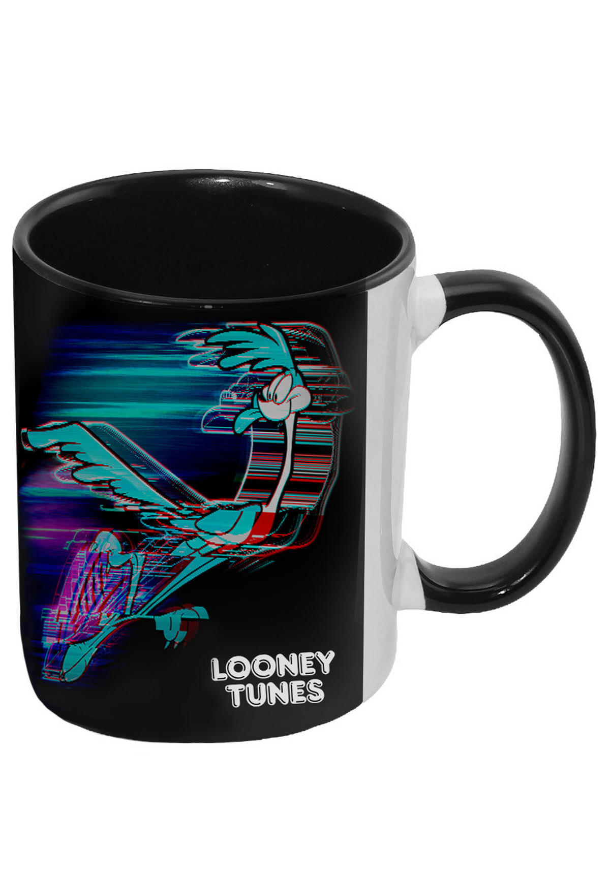 KAFFEEBECHER Looney Tunes Road Runner Schwarz 320 ml - Multicolor, Keramik (0.32L) - Looney Tunes