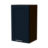 HÄNGESCHRANK Oslo W2/40 Lava / Indigo Matt 40 / 32,5 / 72cm - Dunkelgrau/Dunkelblau, Holz/Holzwerkstoff (40/72/32.5cm) - Feldmann-Wohnen