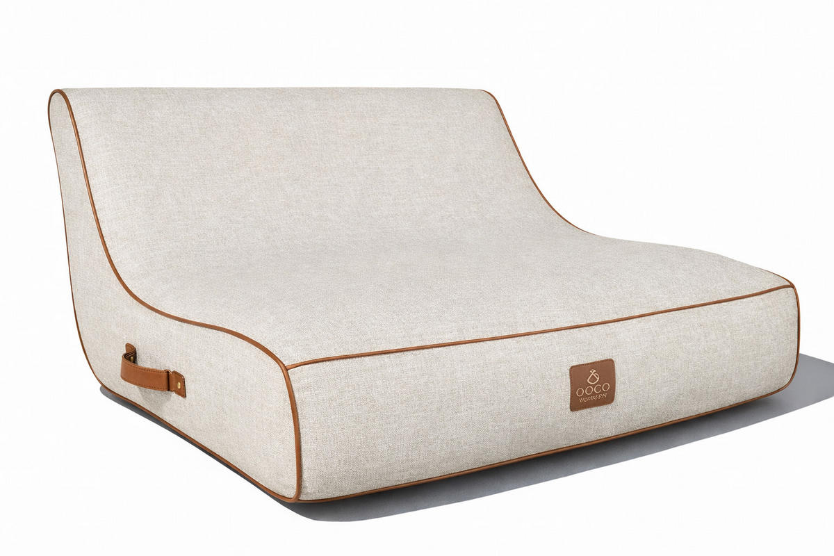 LOUNGESOFA ALIZÉ Weiß - Creme/Weiß, Kunststoff/Textil (160/75/105cm) - Coco Lounge