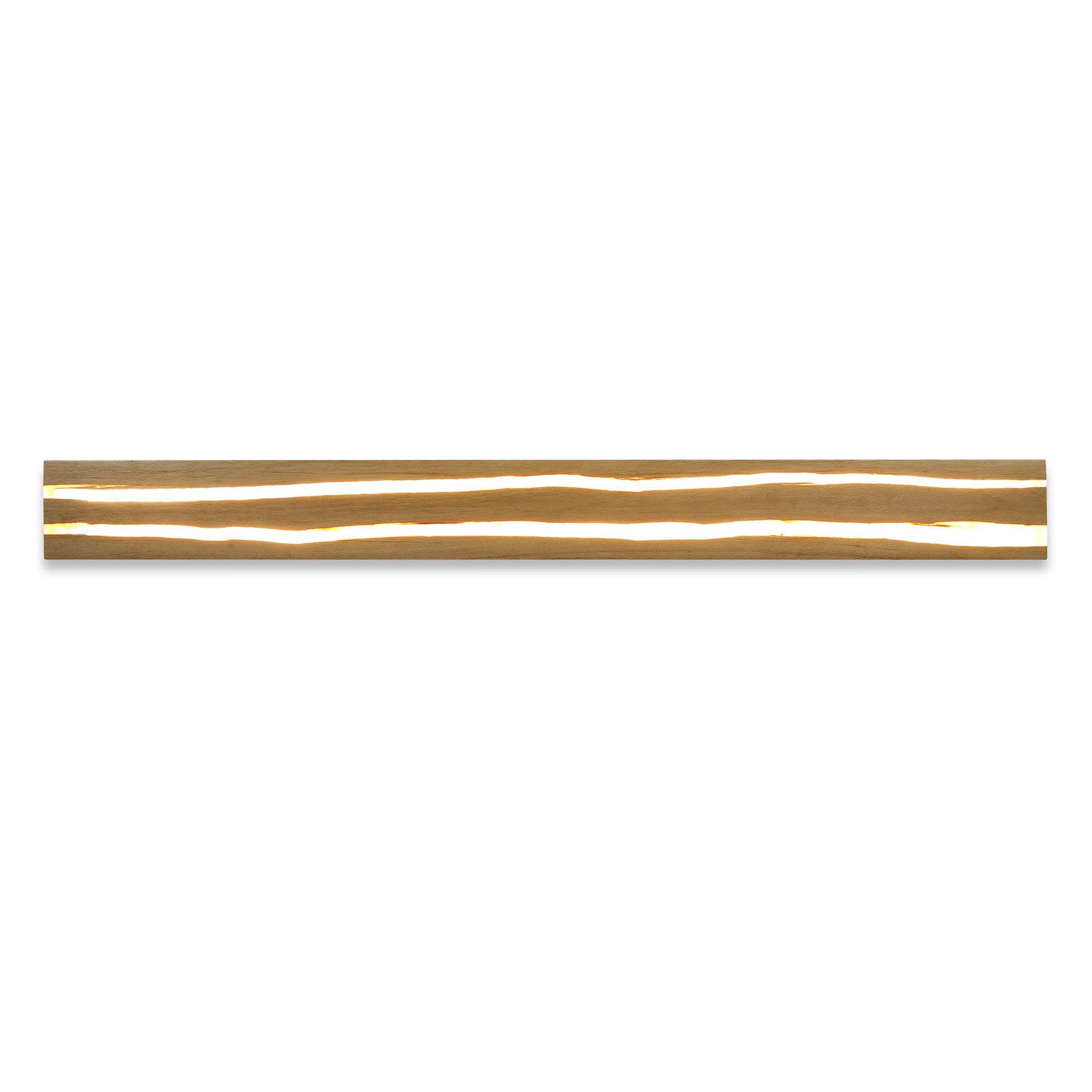LED-WANDLEUCHTE Yavorsky 100/10/7cm - Braun, Holz (10/7/100cm) - Nettlife
