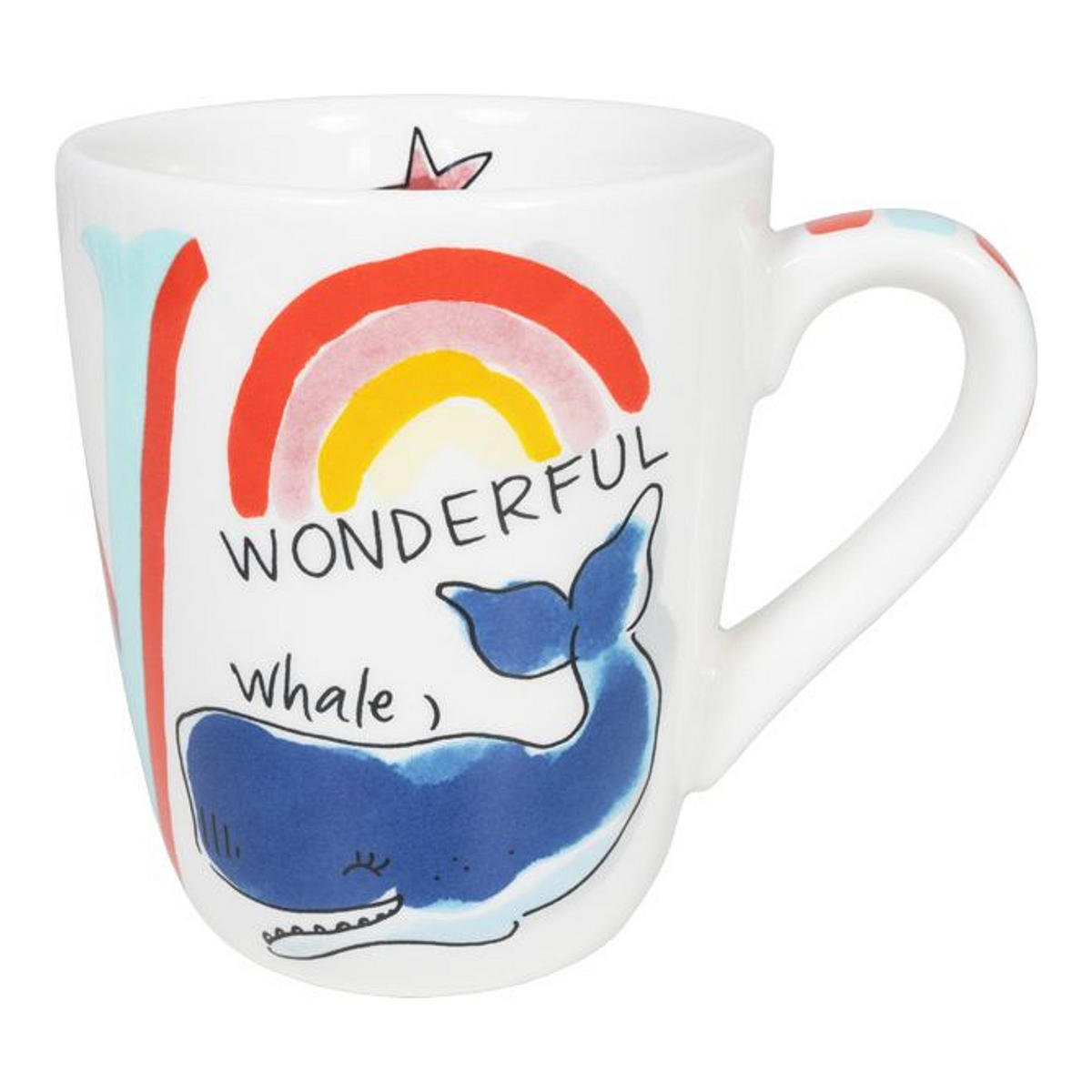BECHER Liebesbrief W in Bunt - 350 ml - Multicolor, Keramik (0.35L) - Blond Amsterdam