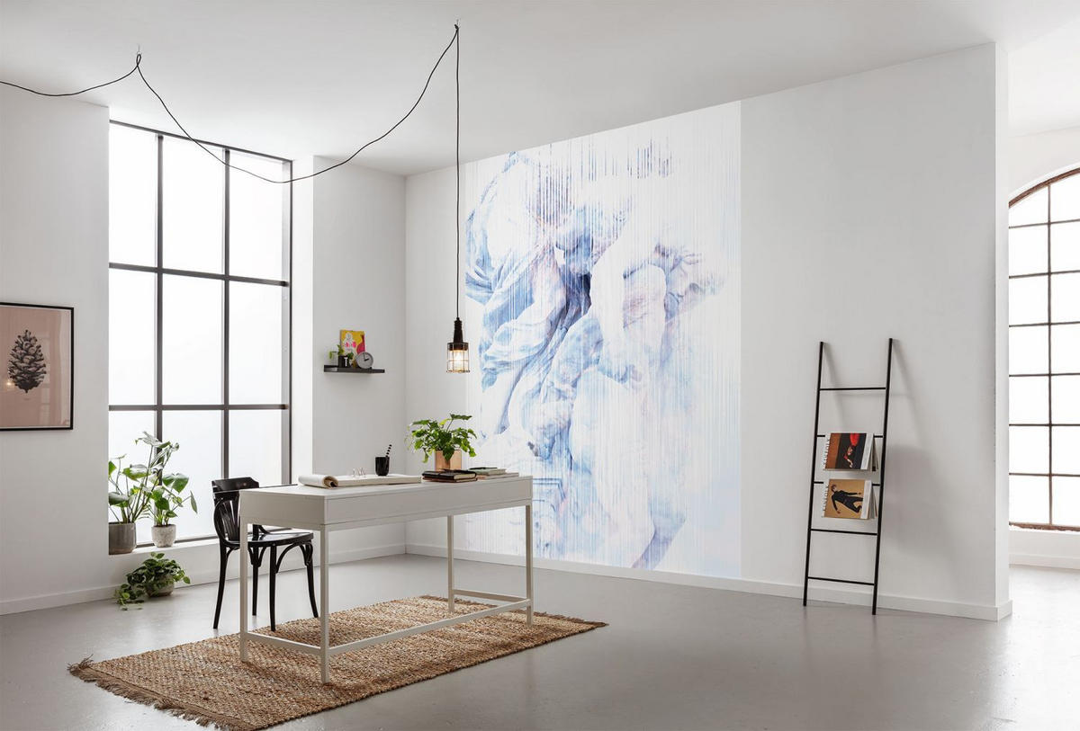 FOTOTAPETE Roma 200 x 280 cm - Blau, Papier (200/280cm) - Sanders & Sanders