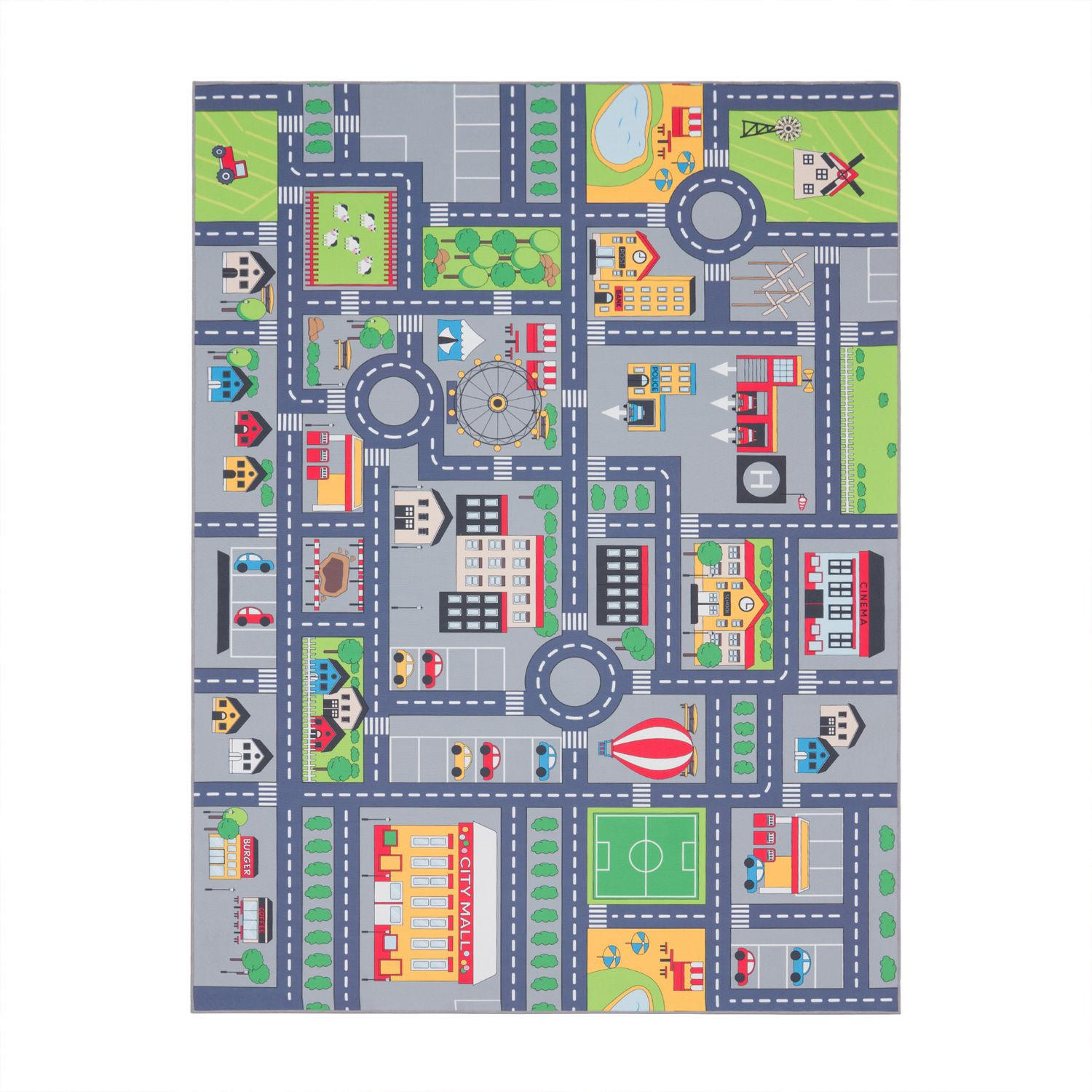 KINDERTEPPICH Grau 160 x 220 cm - Grau, Kunststoff (160/220cm) - TT Home
