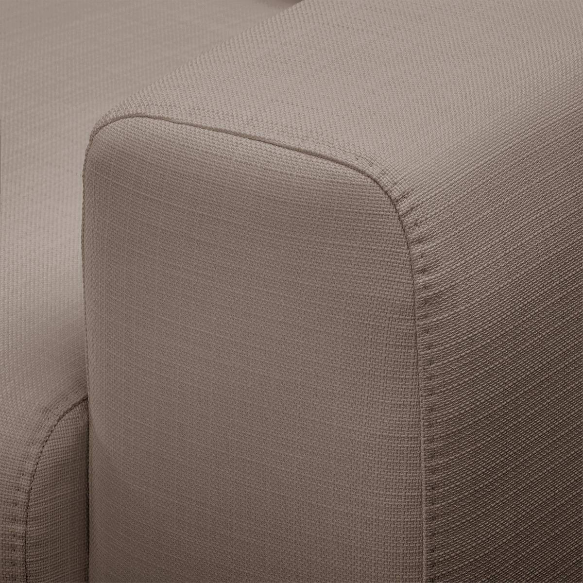 ECKSOFA - Strukturstoff - Taupe, Textil (286/152cm) - home24