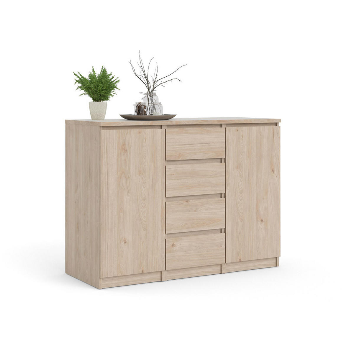 SIDEBOARD Braun - Braun, Holzwerkstoff (121/91/50cm) - ebuy24
