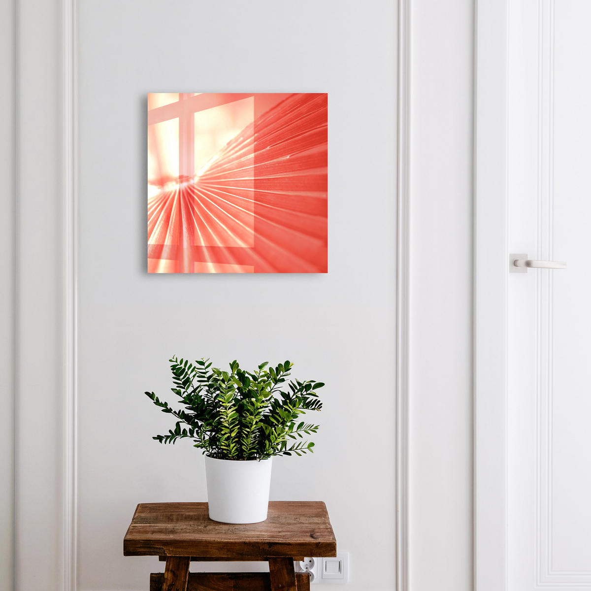 SCHLÜSSELBOX Schwarz 30x30 cm- Türöffnung nach rechts - Die Energie der Farbe - Rot, Metall (30/30/5cm) - TULUP