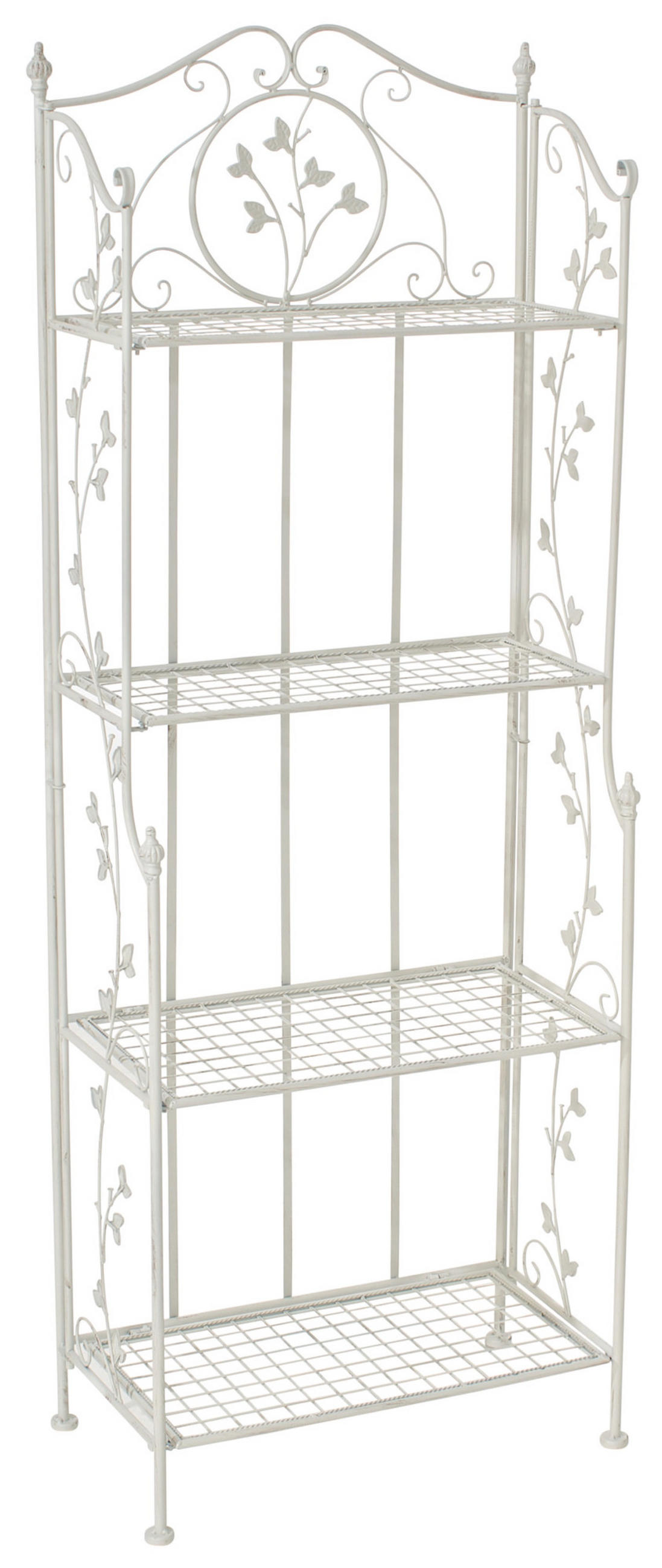 STANDREGAL Aaron antik weiß - Weiß, Metall (60/158/33cm) - TPFGarden
