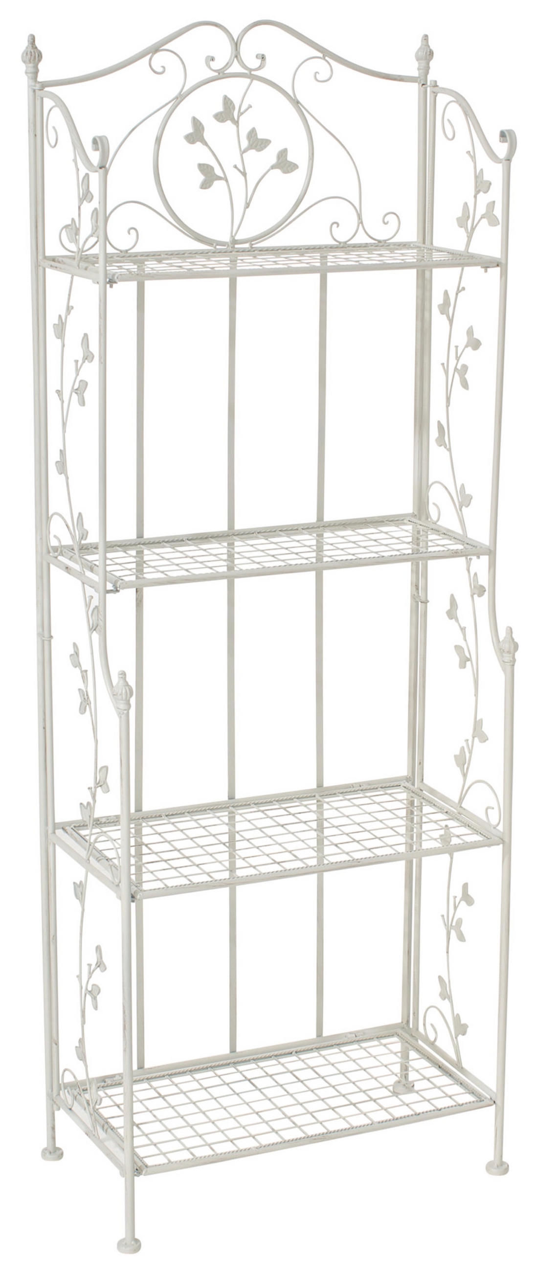 STANDREGAL Aaron antik weiß - Weiß, Metall (60/158/33cm) - TPFGarden