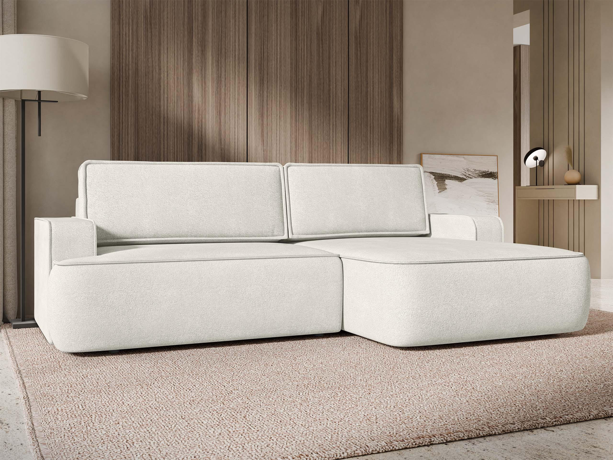 ECKSOFA Mono, Seite: Rechts - Hellbraun/Schwarz, Holz/Kunststoff (260/168cm) - MIRJAN24