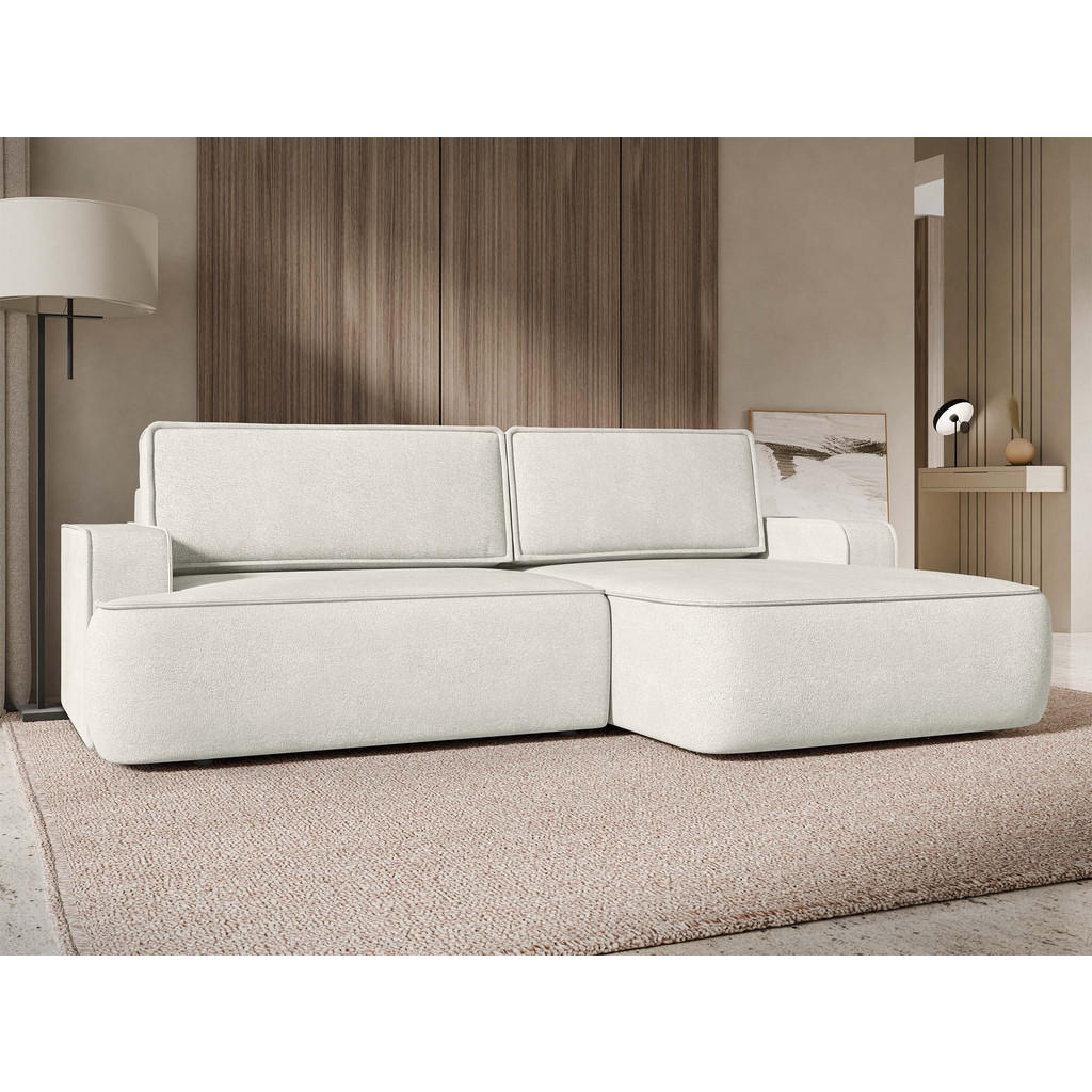 Thumbnail - Mirjan24 Ecksofa, Hellbraun, Textil, 4-Sitzer, Ottomane rechts,L-Form, 260x168 cm, Wohnzimmer, Sofas & Couches, Wohnland...