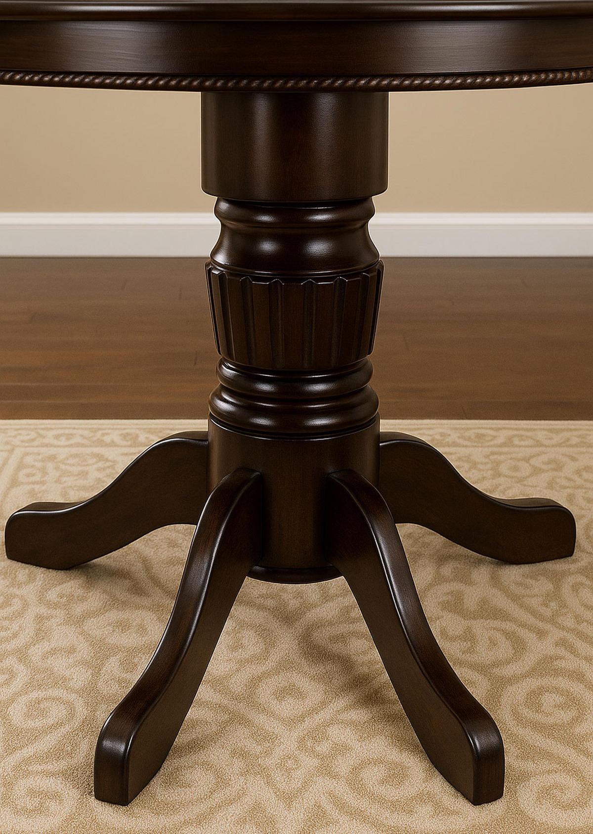 ESSTISCH Margo Nussbaum dunkel 90-125 cm / 90 cm / 75 cm - Braun, Holz/Holzwerkstoff (90/90/75cm) - Feldmann-Wohnen