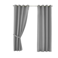 VORHANG 2ER SET PALERMO HxB 245x140 cm Grau - Grau, Textil (140/245cm) - Gardinenbox