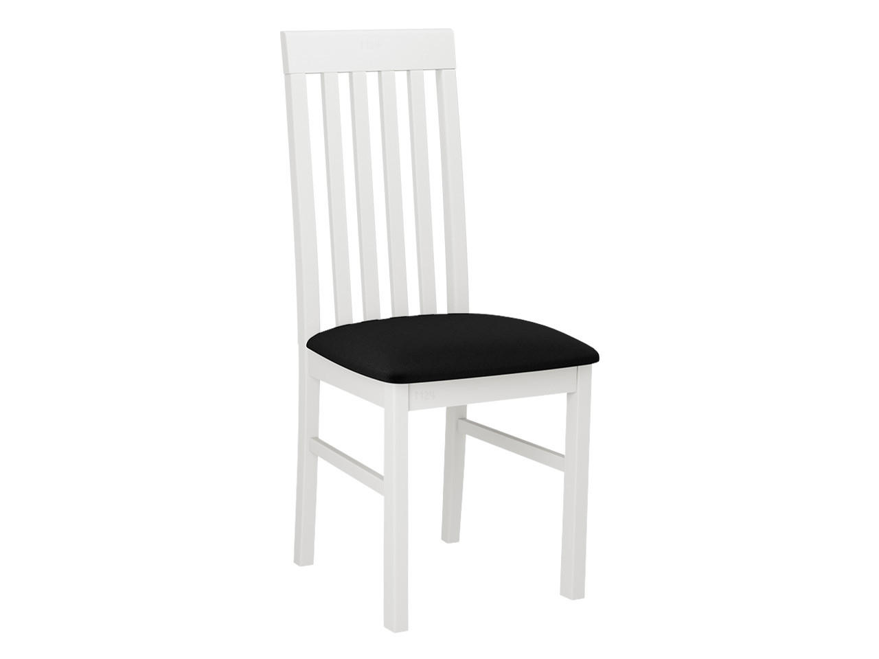 STUHL Nilo I, Holzfarbe: Weiß - Schwarz/Weiß, Holz (43/96/48cm) - MIRJAN24