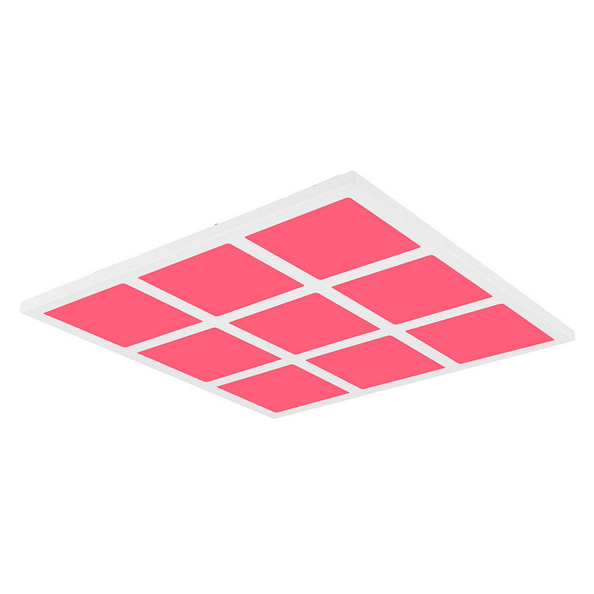 LED DECKENLEUCHTE Weiß Opal - Weiß, Metall (43/43/5cm) - Globo Lighting