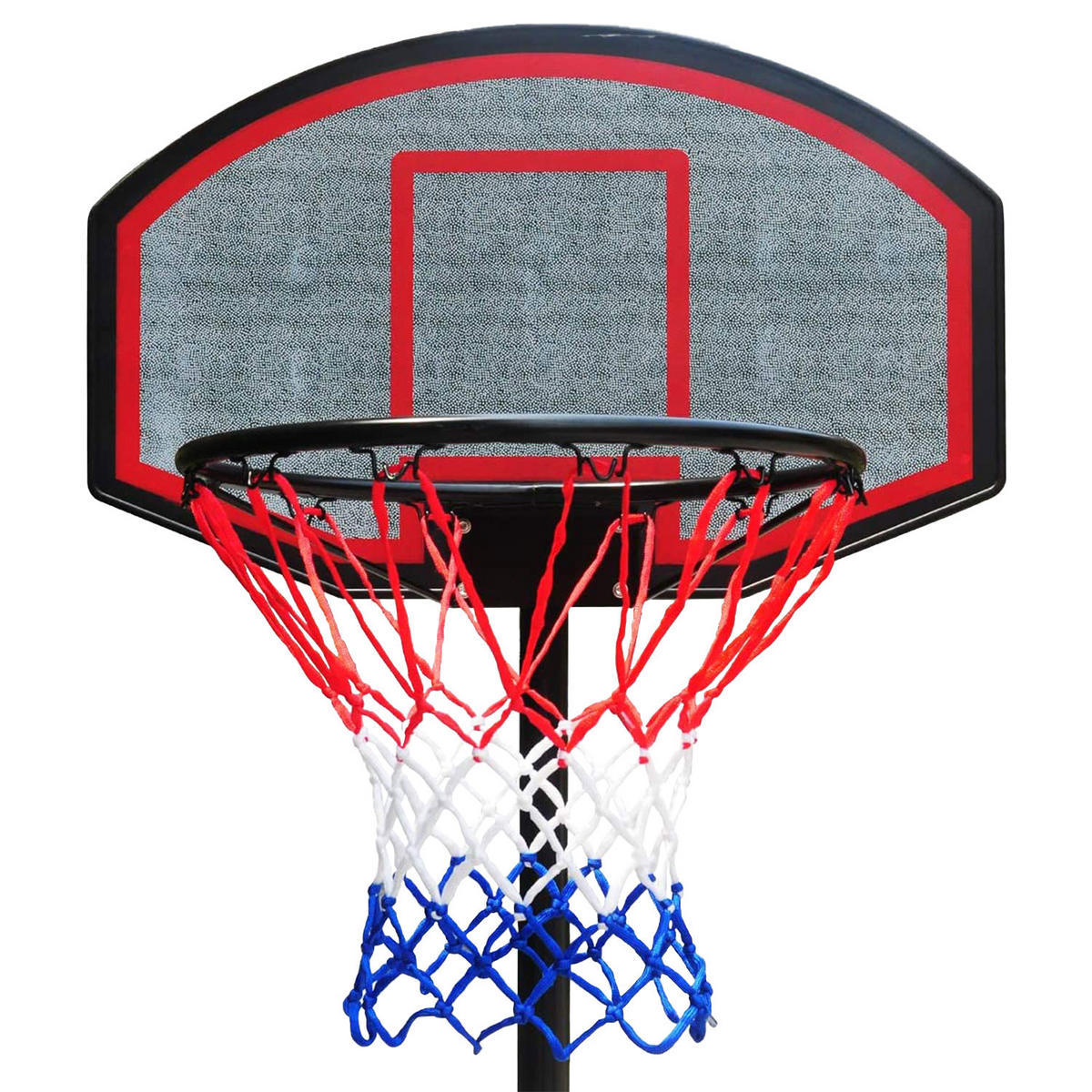 BASKETBALLKORB 165 bis 205cm - Schwarz, Kunststoff (71/205/75cm) - Happy Garden
