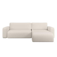 ECKSOFA TALW L mit Schlaffunktion, Weiß - Weiß, Textil (294/185cm) - Fedve