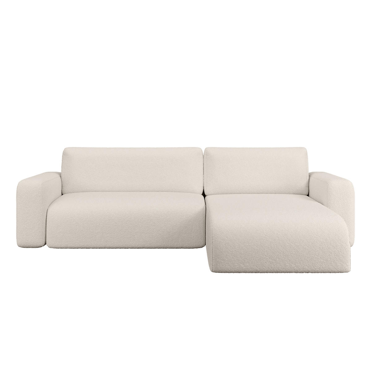 ECKSOFA TALW L mit Schlaffunktion, Weiß - Weiß, Textil (294/185cm) - Fedve