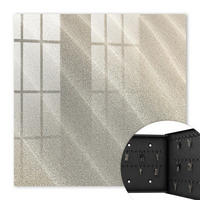 SCHLÜSSELBOX Schwarz 30x30 cm- Türöffnung nach rechts - Schaumwellen - Beige, Metall (30/30/5cm) - TULUP