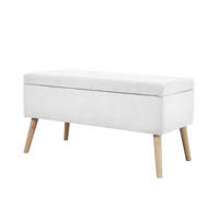 OTTOMANE DAISY Weiß - Weiß, Textil (91/47/45cm) - SVITA