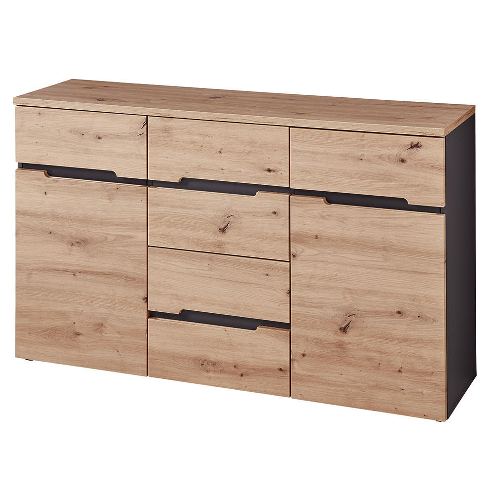 SIDEBOARD Manresa-36 - Braun, Holzwerkstoff (135/82/38cm) - Lomado