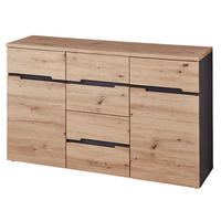 SIDEBOARD Manresa-36 - Braun, Holzwerkstoff (135/82/38cm) - Lomado
