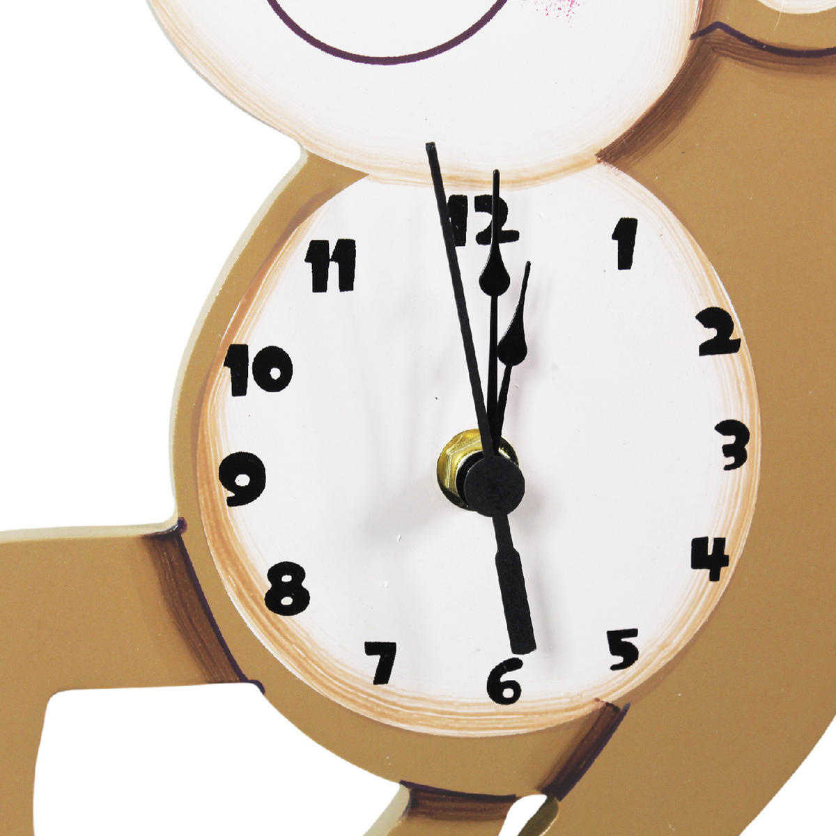 WANDUHR Kinder Holz, Braun, 4cm - Braun, Holzwerkstoff (29/4/41cm) - Teamson Kids
