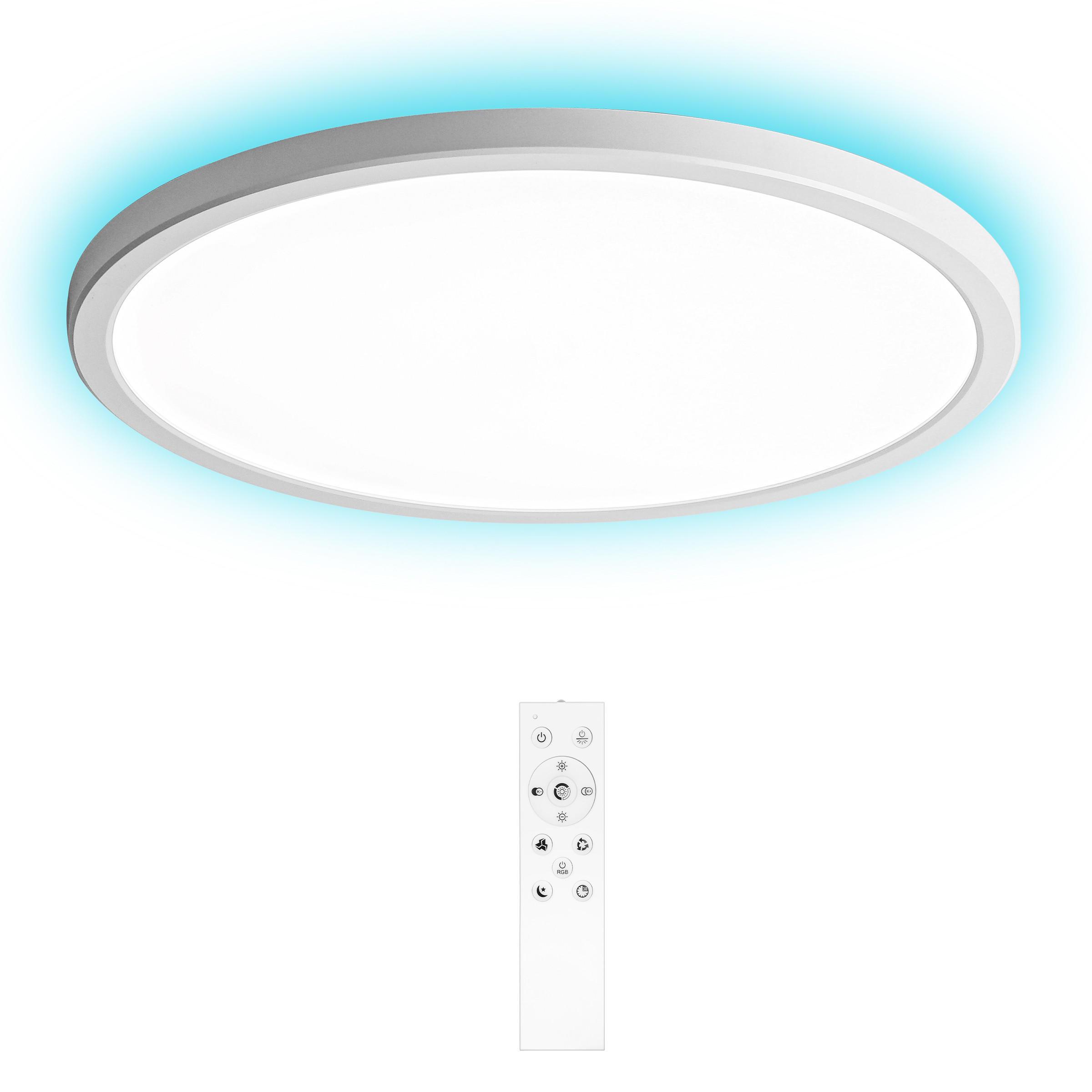 DECKENLEUCHTE CE1133 Ultradünn LED CCT RGB - Weiß, Kunststoff (30.5/33/3cm) - LOVHAUS