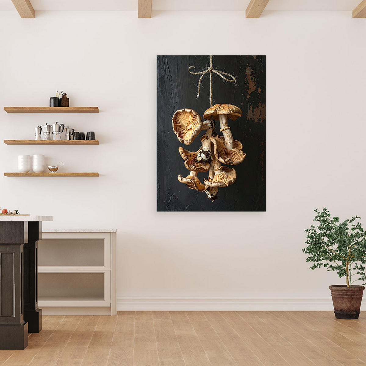 LEINWANDBILD Essen & Trinken 70x100cm - Beige, Textil (70/100cm) - Feeby