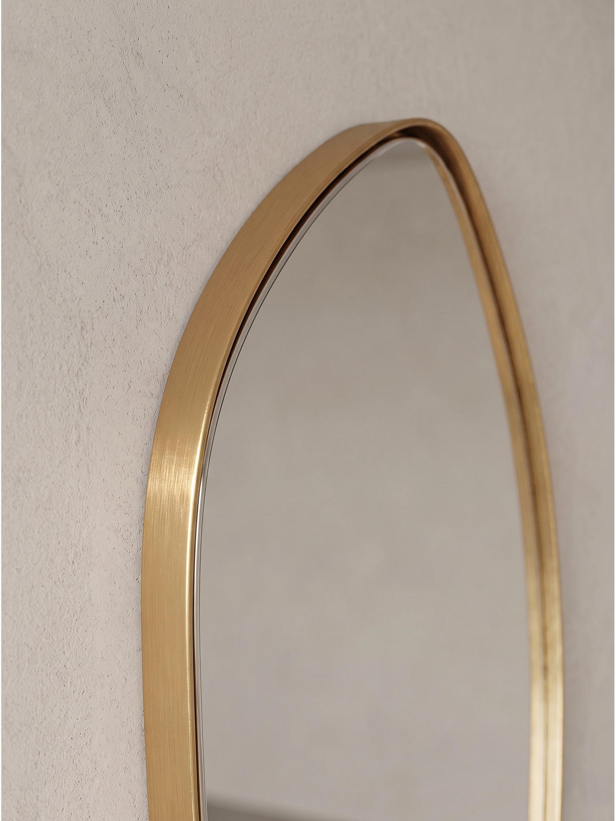 WANDSPIEGEL Asymmetrisch Metall Gold 33x90 cm Modern - Goldfarben, Glas (33/90/3cm) - KADIMA DESIGN