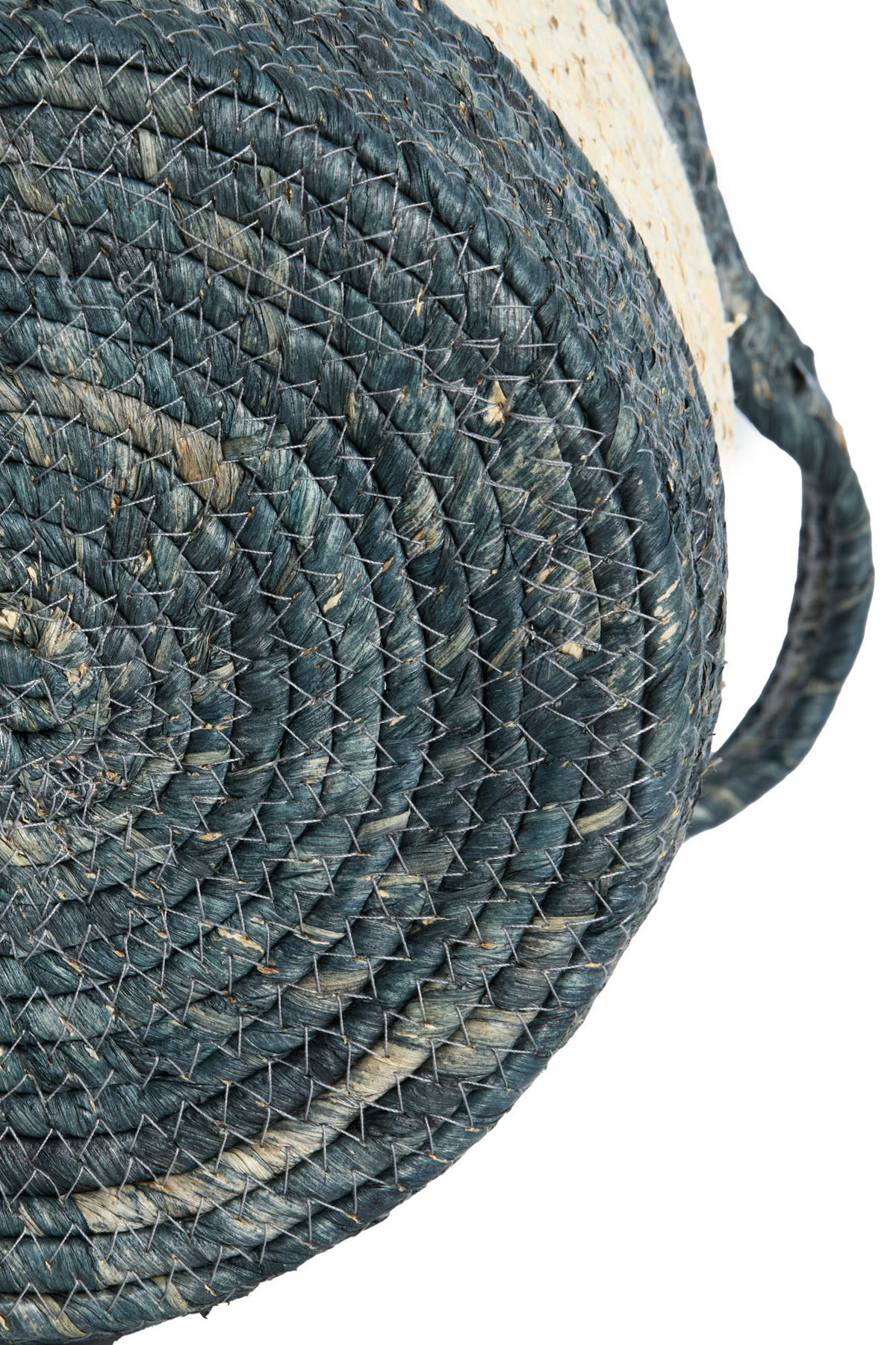 KORB Kilkee Blau Ø40/40 cm 3er-Set - Blau, Naturmaterialien (40/40/40cm) - Light & Living