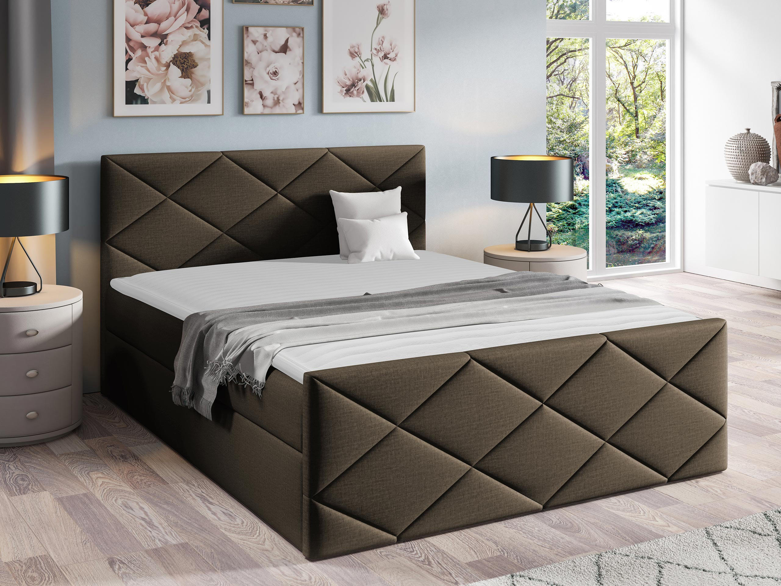 BOXBETT Herkules - Braun, Holz (140/200cm) - MIRJAN24