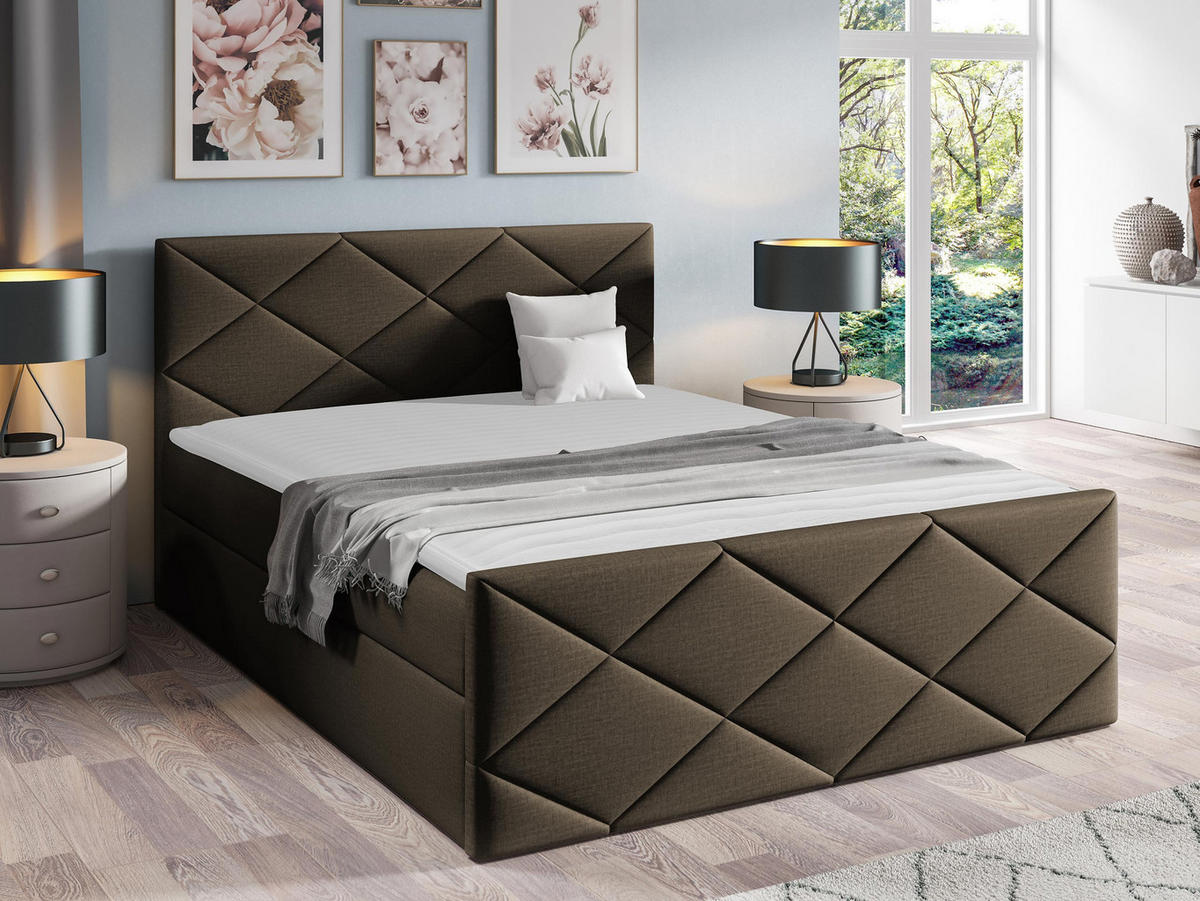 BOXBETT Herkules - Braun, Holz (120/200cm) - MIRJAN24