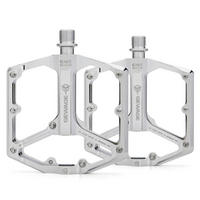 FAHRRADPEDALE Rennrad/Mountainbike 3 Lager Silber - Silberfarben, Metall (10/1.4/10.4cm)