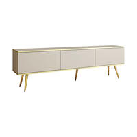 LOWBOARD – 175 cm – Oro – Mit Füßen – TV-GEN0305 - Beige, Holzwerkstoff (175/30/32cm) - hi-markt