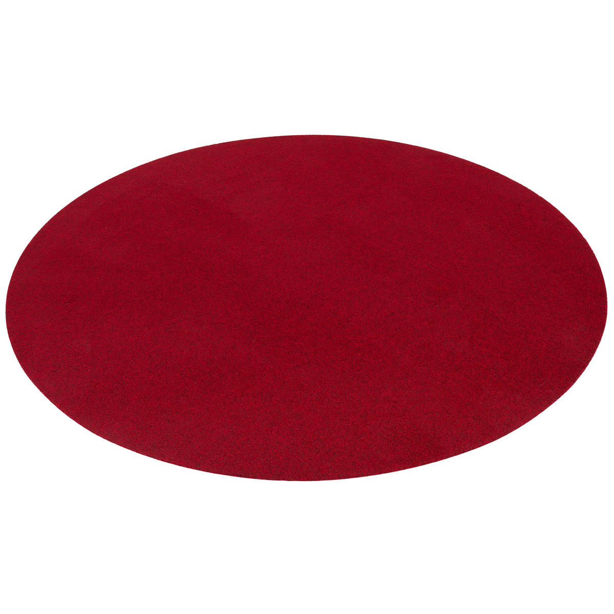 KUNSTRASEN RASENTEPPICH MIT NOPPEN KINGSTON RUND - Rot, Textil (133/133cm) - Snapstyle