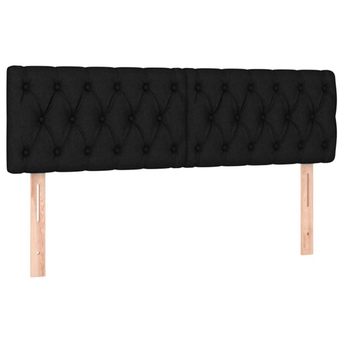 BOXSPRINGBETT Mit Matratze Schwarz 160/200 Cm Stoff - Schwarz, Textil (160/200cm) - vidaXL