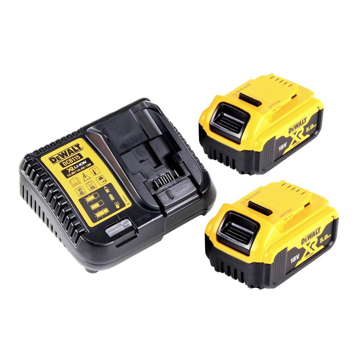 DEWALT DCD 796 P2 Akku Schlagbohrschrauber 18 V 70 Nm Brushless + 2x Akku 5,0 Ah + Ladegerät + TSTAK - Multicolor, Kunststoff (44/67/11cm) - DeWalt