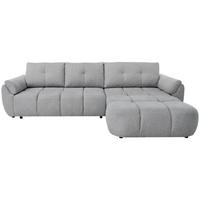 ECKSOFA Massimo, universelle Eckschlafsofa 280 cm mit Schlaffunktion und Bettkasten, Hellgrau - Hellgrau, Textil (283/204cm) - Beautysofa