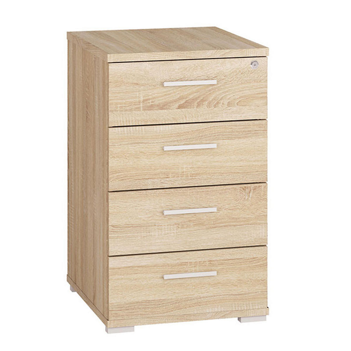 SCHUBLADENCOTAINER Optimal Sonoma Eiche hell 46 / 50 / 76cm - Eichefarben, Holz/Holzwerkstoff (46/76/50cm) - Feldmann-Wohnen