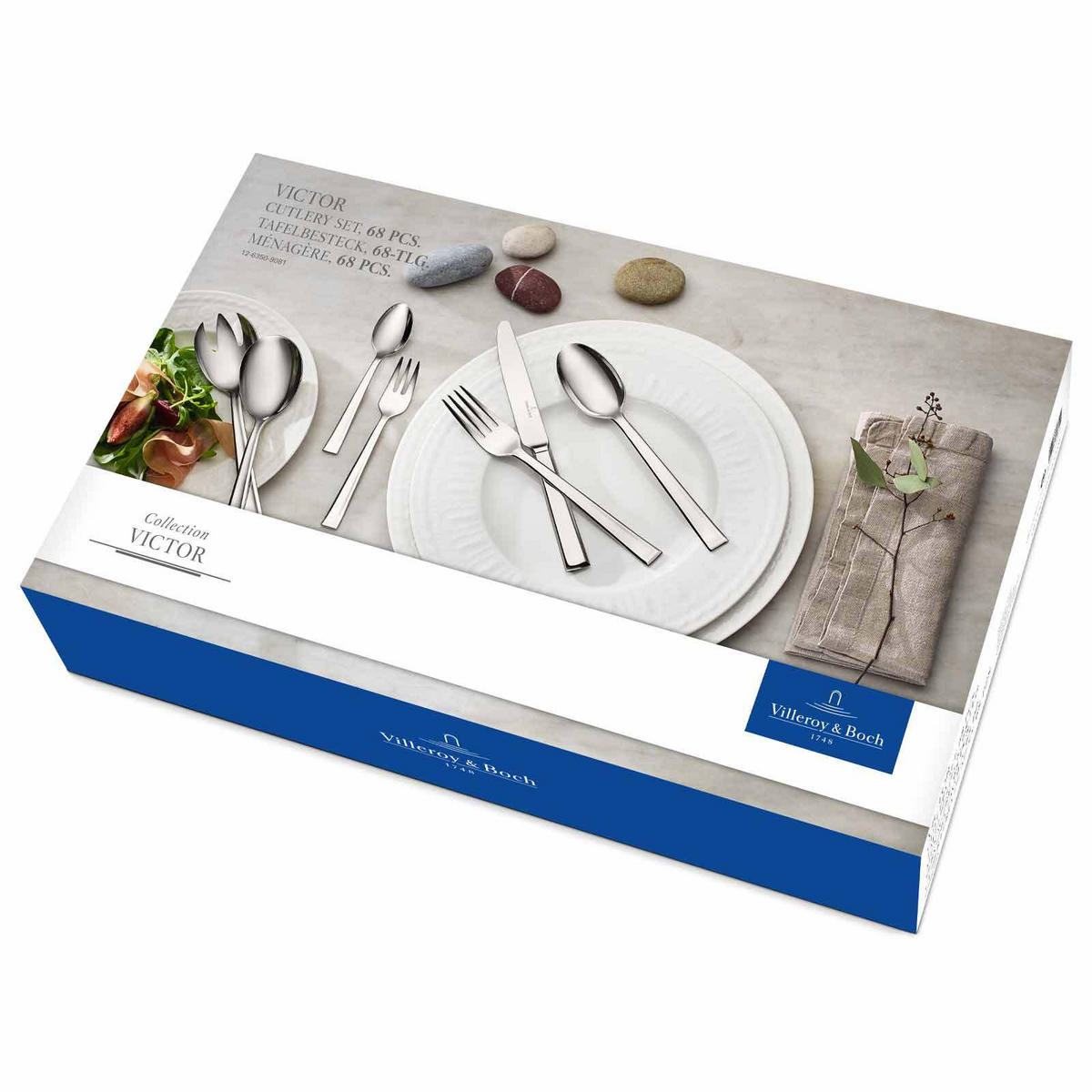 TAFELBESTECK Victor silber 68er Set - Silberfarben, Metall - Villeroy & Boch