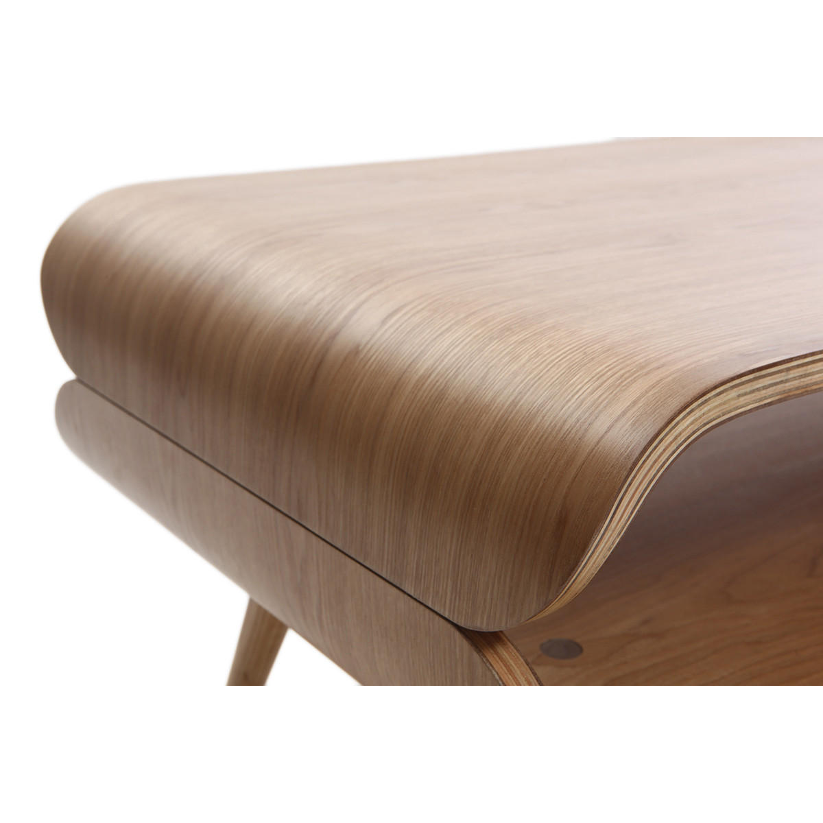 COUCHTISCH Design Eschenholz TAKLA - Grün, Holz (118/60/45cm) - Miliboo