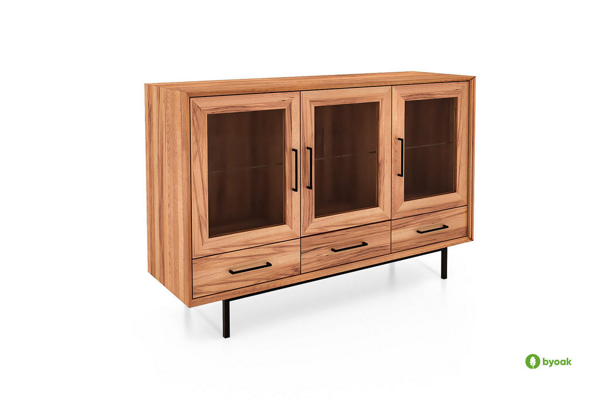 SIDEBOARD LEON Kernbuche - Kernbuche, Holz (144/95/45cm) - byoak
