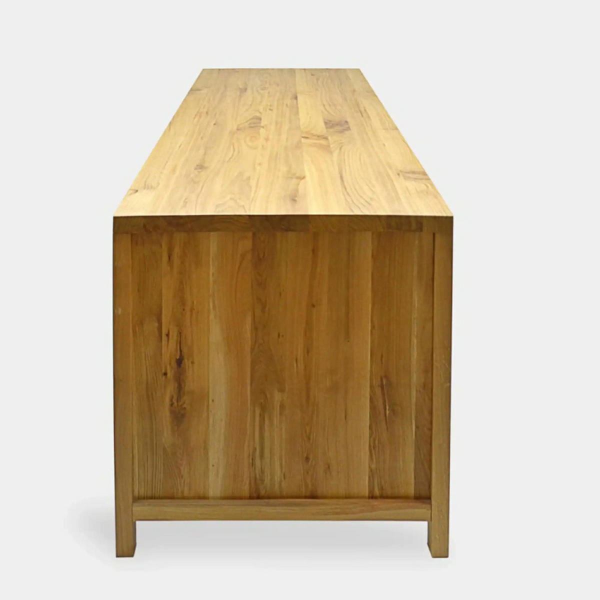 SCHREIBTISCH mit Schubladen aus Massivholz DAVOS II - Eichefarben, Holz (75/170/75cm) - Rawood Furniture