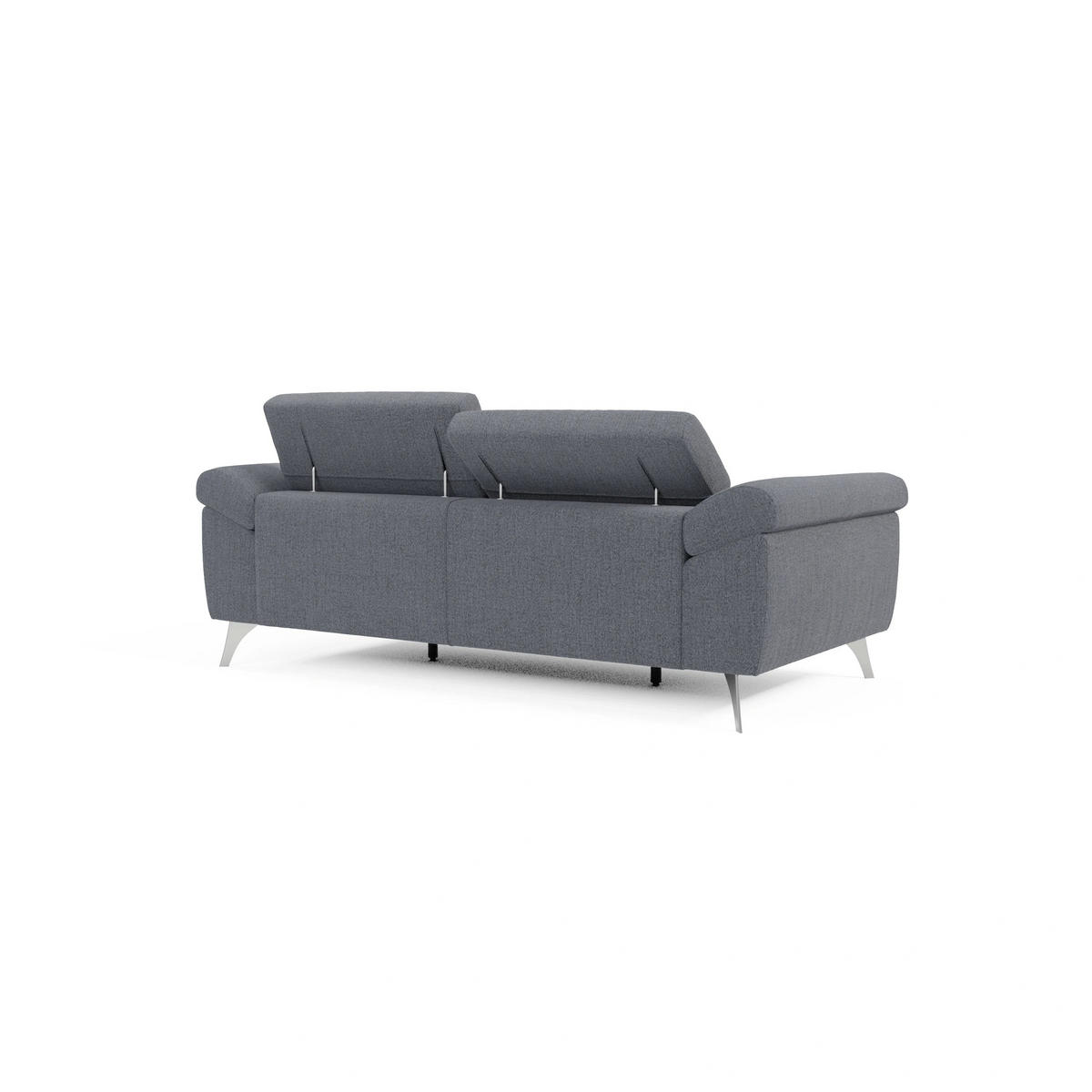 LINEARSOFA Donatello - Graphitfarben, Metall (183/76/102cm) - Divani.store