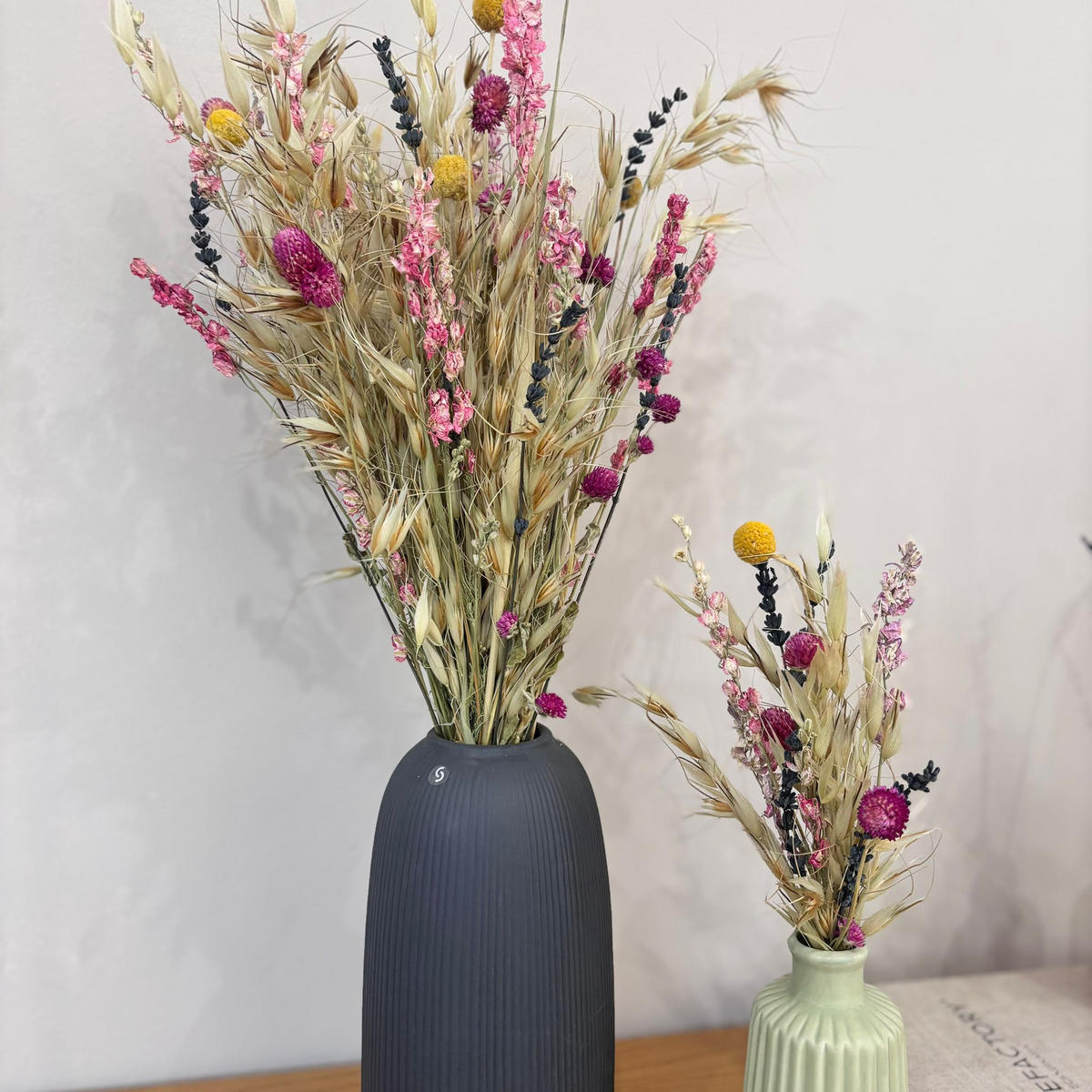 WIESENGLÜCK - Natürlicher Trockenblumenstrauß in beige-rosa - beige / 50 cm - Beige, Naturmaterialien (50cm) - Lykke & You