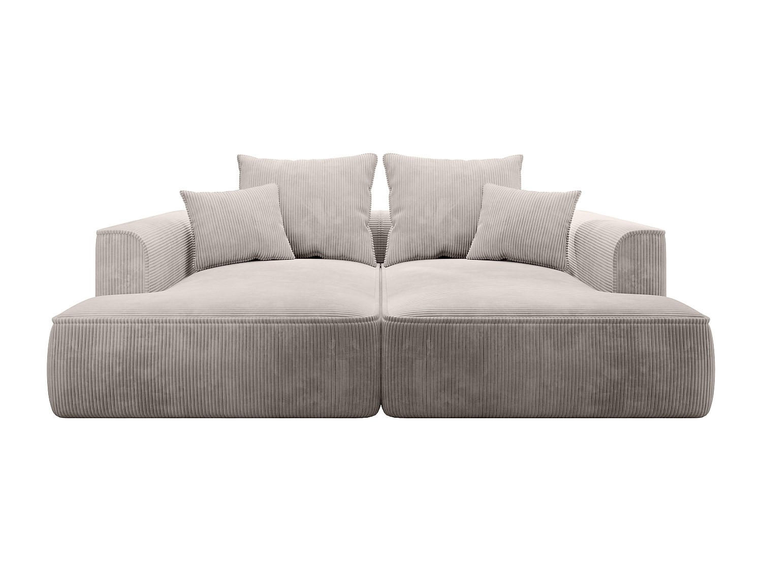 Vente-Unique Sofa Beige 230x67x180 cm