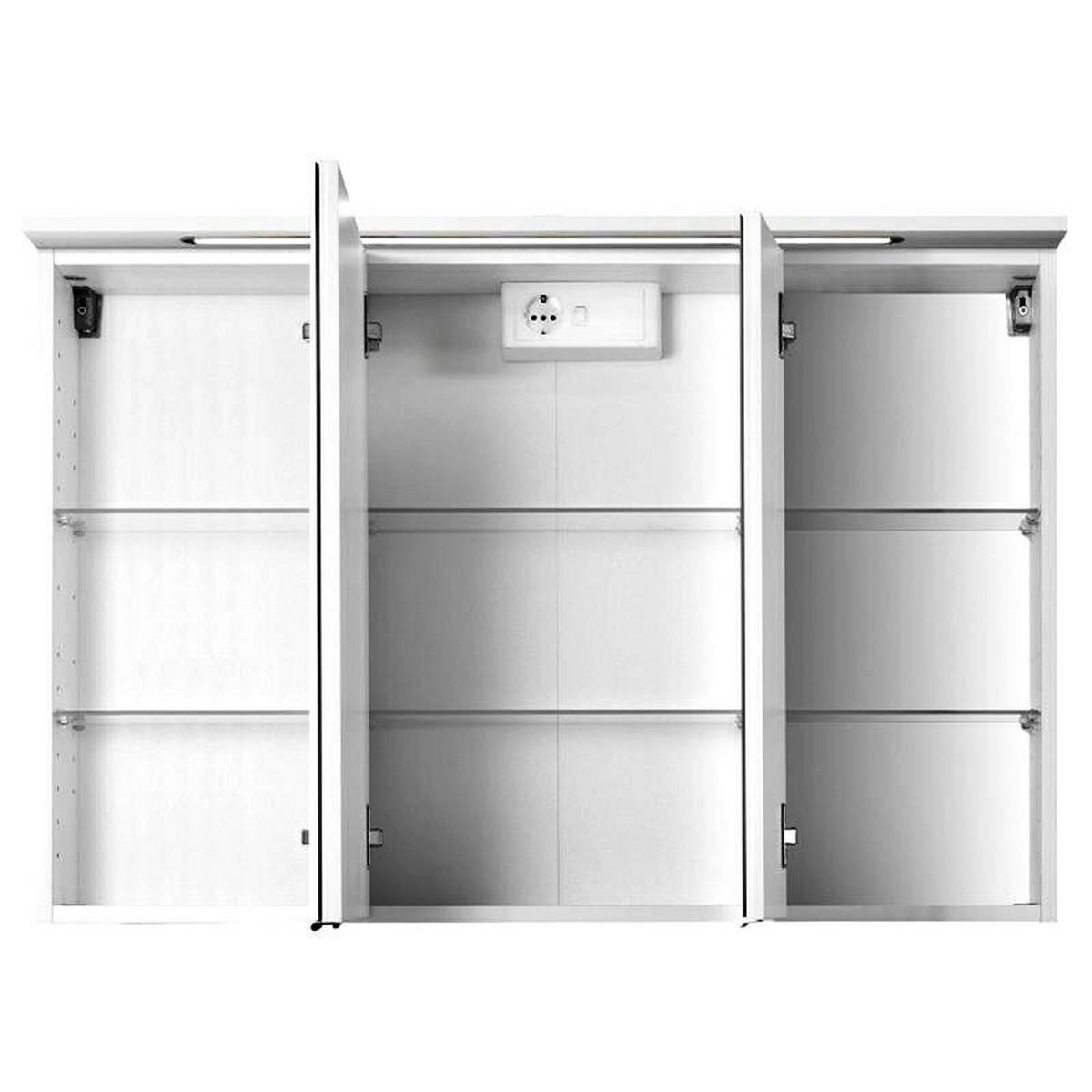 BADMÖBEL-SET 4-TLG. Florido-03 - Grau, Holzwerkstoff (210/200/47cm) - Lomado
