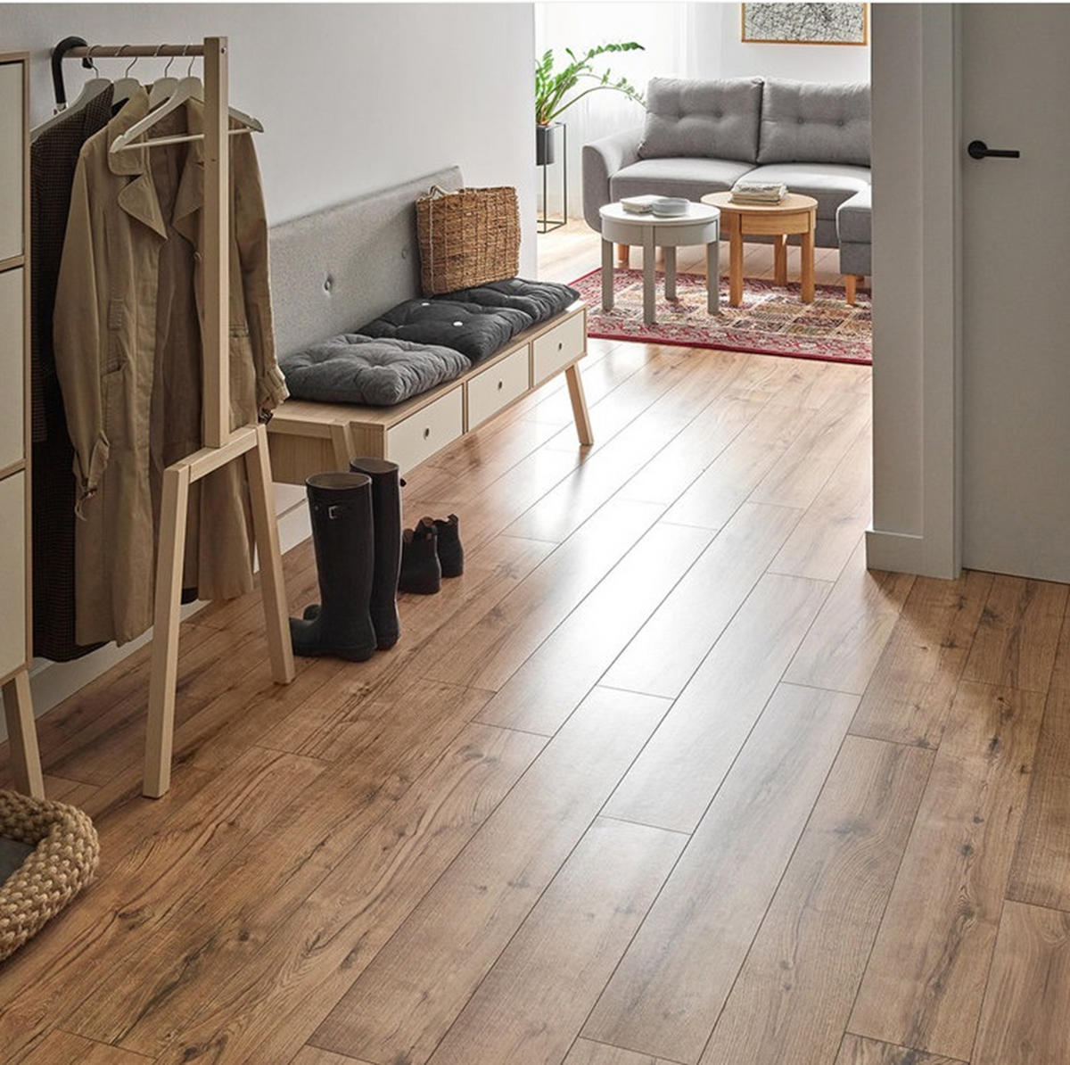 KLEIDERSTÄNDER SPOT - Weiß, Holzwerkstoff (44/150/54cm)